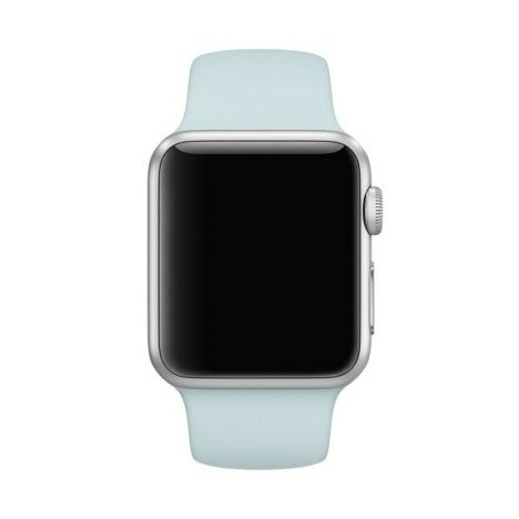 Curea iUni compatibila cu Apple Watch 1/2/3/4/5/6/7, 44mm, Silicon, Turquoise